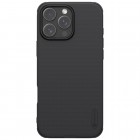 Apple iPhone 16 Pro „Nillkin“ Frosted Shield Pro Magnetic juodas dėklas, nugarėlė