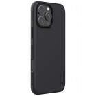 Apple iPhone 16 Pro „Nillkin“ Frosted Shield Pro Magnetic juodas dėklas, nugarėlė