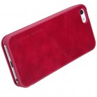 Prabangus „Nillkin“ Qin serijos raudonas odinis atverčiamas Apple iPhone 5 (5s, SE) dėklas