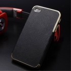 „Rock“ Royce sustiprintos apsaugos Apple iPhone 5 (5s,SE) juodas aukso spalvos apvadais kieto silikono (TPU) ir plastiko dėklas