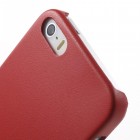Apple iPhone SE (5, 5s) raudonas odinis Slim Leather itin plonas dėklas - nugarėlė