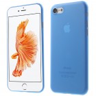 Ploniausias pasaulyje plastikinis skaidrus Apple iPhone 7 mėlynas dėklas - nugarėlė