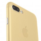 Ploniausias pasaulyje plastikinis skaidrus Apple iPhone 7 Plus (iPhone 8 Plus) Šviesiai rudas dėklas - nugarėlė