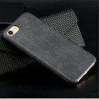 „USAMS“ Slim Leather Bob serijos Apple iPhone 7 (iPhone 8) juodas odinis dėklas - nugarėlė