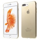 Apple iPhone 7 Plus (iPhone 8 Plus) skaidrus (permatomas) kieto silikono TPU ploniausias pasaulyje auksinis dėklas - nugarėlė