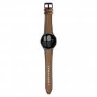 Leather išmaniojo laikrodžio (Samsung Galaxy Watch 4 / 4 Classic) odinė ruda apyrankė