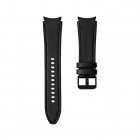 Leather išmaniojo laikrodžio (Samsung Galaxy Watch 4 / 4 Classic) odinė juoda apyrankė