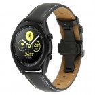 Leather išmaniojo laikrodžio Huawei Watch GT 3 Pro odinė juoda apyrankė