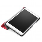 Lenovo Tab4 8 Plus (TB-8704F/N) atverčiamas raudonas odinis dėklas (sulankstomas)
