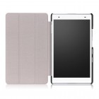 Lenovo Tab4 8 Plus (TB-8704F/N) atverčiamas raudonas odinis dėklas (sulankstomas)