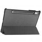 Lenovo Tab P11 Pro 11.2" 2 Gen atverčiamas pilkas odinis dėklas (sulankstomas)