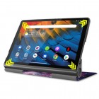 Lenovo Yoga Smart Tab 10.1" (YT-X705F, YT-X705L) atverčiamas spalvotas „Cosmo“ dėklas - knygutė