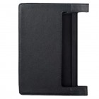 Lenovo Yoga Tab 3 10,1 (YT3-X50L) „Slim“ atverčiamas juodas odinis dėklas (sulankstomas)