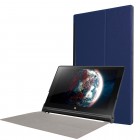 Lenovo Yoga Tab 3 10,1 (YT3-X50L) atverčiamas tamsiai mėlynas odinis dėklas (sulankstomas)