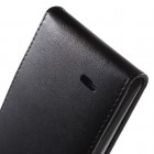 LG G Flex 2 (H955) klasikinis vertikaliai atverčiamas juodas odinis dėklas