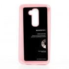 LG G2 D802 rožinis Mercury kieto silikono (TPU) dėklas