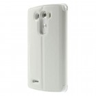 Roar Noble atverčiamas LG G3 D855 (D850, D851) baltas odinis dėklas