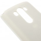 LG G3 Mercury baltas kieto silikono tpu dėklas - nugarėlė