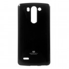 LG G3 S (Beat) D722 juodas Mercury kieto silikono (TPU) dėklas