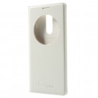 LG G3 S D722 baltas odinis atverčiamas „Smart Window“ dėklas - dangtelis