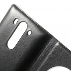 LG G3 S D722 juodas odinis atverčiamas „Smart Window“ dėklas - dangtelis