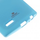 LG G4 (H815) šviesiai mėlynas Mercury kieto silikono (TPU) dėklas