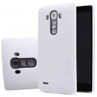 LG G4 (H815) Nillkin Frosted Shield baltas plastikinis dėklas + apsauginė ekrano plėvelė