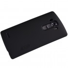 LG G4 (H815) Nillkin Frosted Shield juodas plastikinis dėklas + apsauginė ekrano plėvelė
