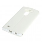 Roar Noble atverčiamas LG G4 H815 baltas odinis dėklas