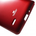 LG G4 Stylus (H635) Mercury raudonas kieto silikono tpu dėklas - nugarėlė