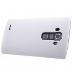 LG G4 Stylus (H635) Nillkin Frosted Shield baltas plastikinis dėklas + apsauginė ekrano plėvelė