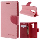 LG G4c (H525) Mercury rožinis atverčiamas dėklas - piniginė