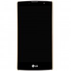 LG G4c (H525) Nillkin Frosted Shield auksinis plastikinis dėklas + apsauginė ekrano plėvelė