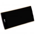 LG G4c (H525) Nillkin Frosted Shield auksinis plastikinis dėklas + apsauginė ekrano plėvelė