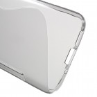 LG G5 kieto silikono TPU skaidrus pilkas dėklas - nugarėlė