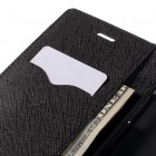 LG G5 (H850) Mercury juodas atverčiamas dėklas - piniginė