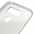 LG G5 (H850) skaidrus (permatomas) kieto silikono TPU ploniausias pasaulyje pilkas dėklas