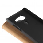 LG G6 (H870) atverčiamas juodas odinis Casual dėklas - piniginė 