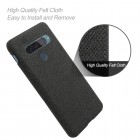 KSQ Cloth LG G8s Thinq juodas plastikinis dėklas - nugarėlė
