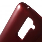LG K10 (K420N) raudonas Mercury kieto silikono (TPU) dėklas - nugarėlė