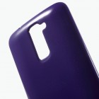 LG K10 (K420N) violetinis Mercury kieto silikono (TPU) dėklas - nugarėlė