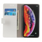 LG K40 baltas odinis atverčiamas dėklas - knygutė