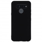 LG K61 Shell kieto silikono TPU juodas dėklas - nugarėlė