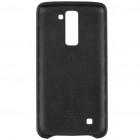LG Slim Guard K8 juodas kieto silikono (TPU) dėklas - nugarėlė