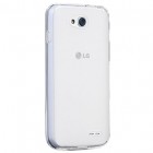 LG L90 (D410) skaidrus (permatomas) kieto silikono TPU ploniausias pasaulyje dėklas