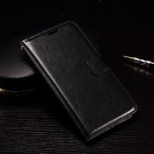 LG Nexus 5X atverčiamas juodas odinis dėklas - piniginė