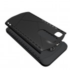Sustiprintos apsaugos LG Nexus 5X juodas kieto silikono (TPU) ir plastiko dėklas