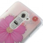 Flora raštuotas gėlėtas plastikinis LG G2 D802 dėklas