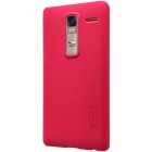 LG Zero (H650E) Nillkin Frosted Shield raudonas plastikinis dėklas + apsauginė ekrano plėvelė