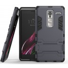 Sustiprintos apsaugos LG Zero (H650E) pilkas kieto silikono (TPU) ir plastiko dėklas